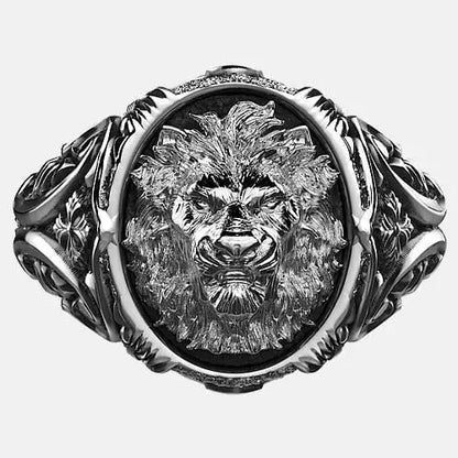 Chevalière bague lion argent brutale By Art Caribe - Passeport Cases