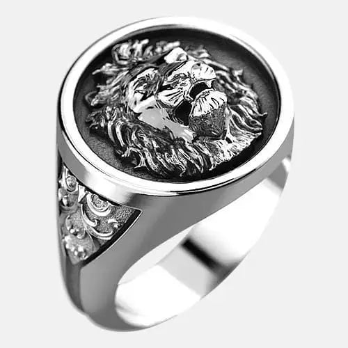 Chevalière bague lion argent By Art Caribe - Passeport Cases