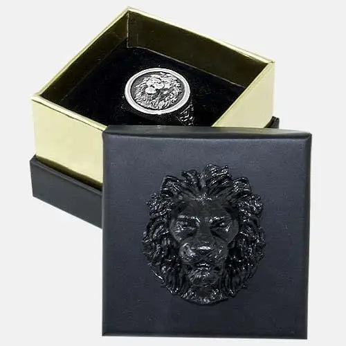 Chevalière bague lion argent By Art Caribe - Passeport Cases