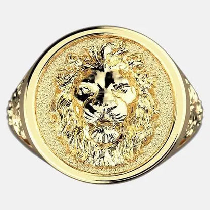 Chevalière bague lion dorée By Art Caribe - Passeport Cases