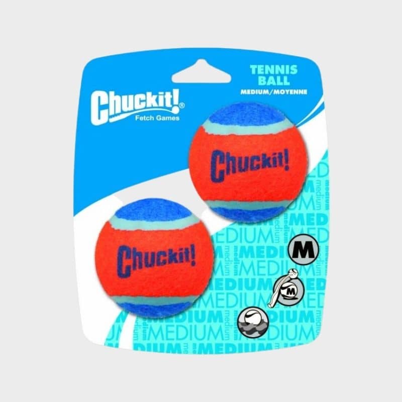 Set di 2 palline da tennis per cani galleggianti - Compatibile del lanciatore di Chuckit, disponibile in 2 dimensioni