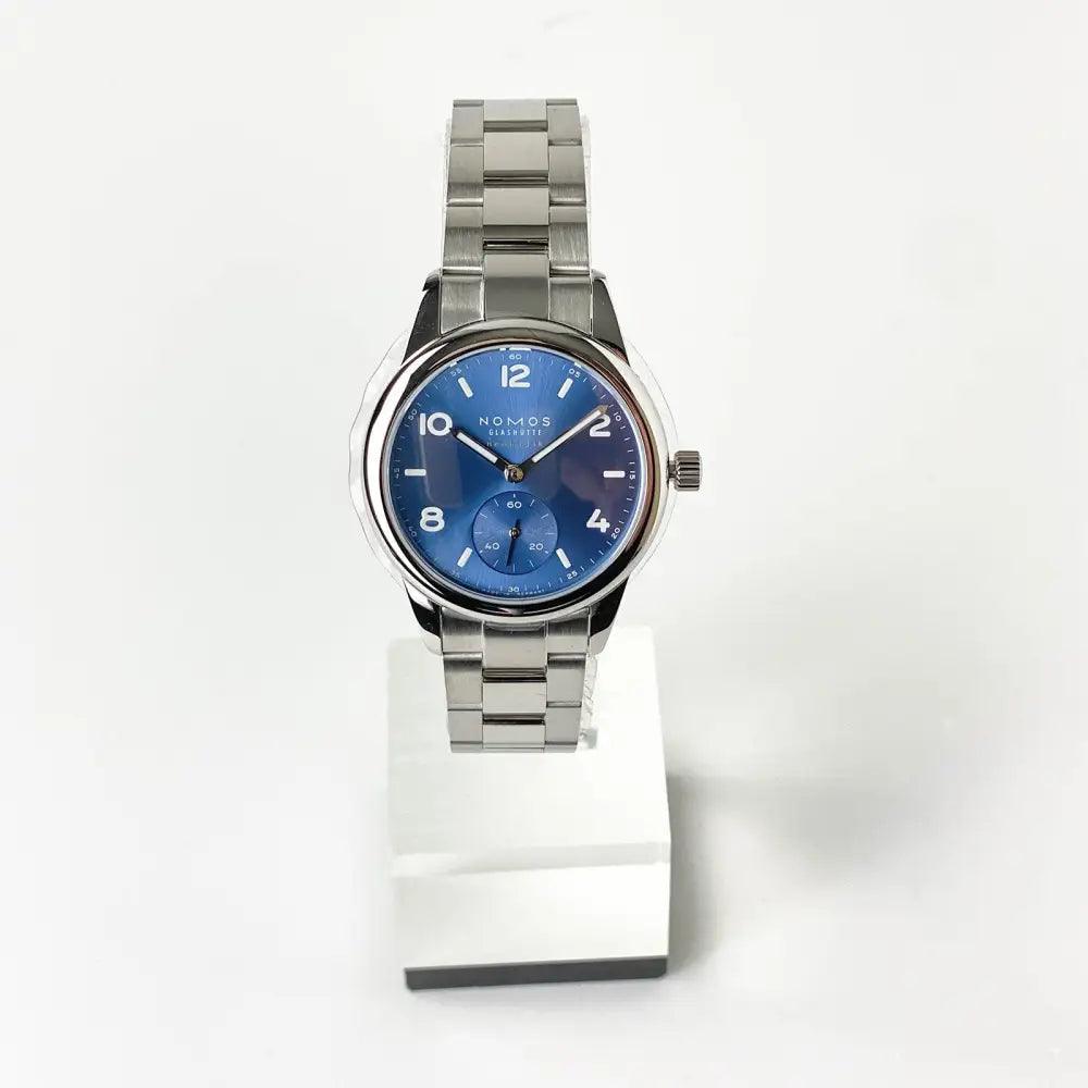 Club Automatic Blue Dial Stainless Men's Watch - Passeport Cases