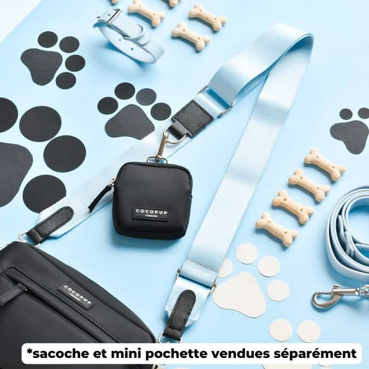 Anse Sacoche Ajustable Bleu Bubblegum pour Balade Cocopup - Passeport Cases