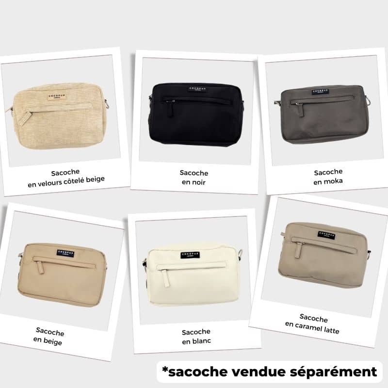 Manico regolabile in velluto beige per borsa - Tendenze di cocopup in stile Londra