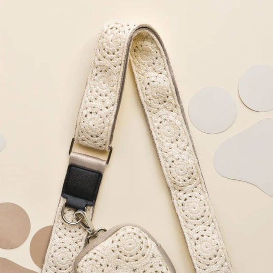 Anse en Macramé Beige pour Sacoche - Collection Festival Crocher - Passeport Cases