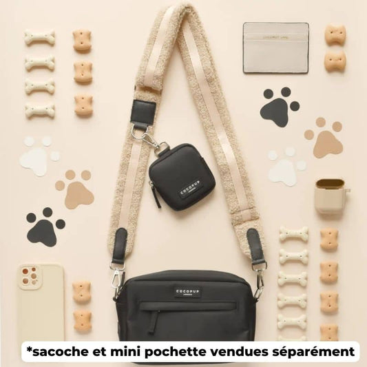 Anse Ajustable Teddy Beige - Accessoire Chic Cocopup London - Passeport Cases