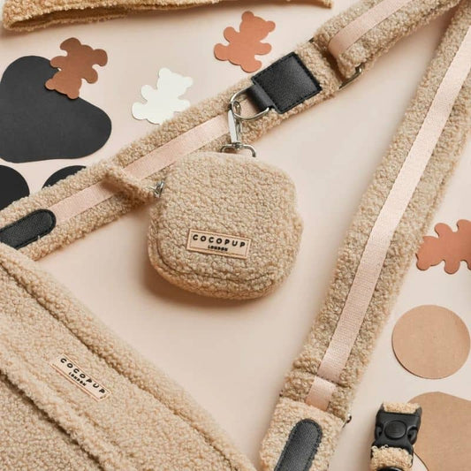 Beige Teddy Stroll voor hondentraktaties - Cocopup London