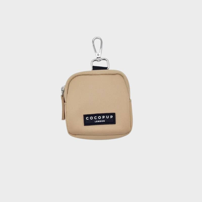 SACOCHE MINIATURE POUR PROMENADE EN NYLON BEIGE - COCOPUP LONDON