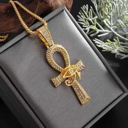 Collier croix ankh - Passeport Cases