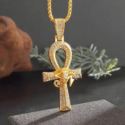 Collier croix ankh - Passeport Cases