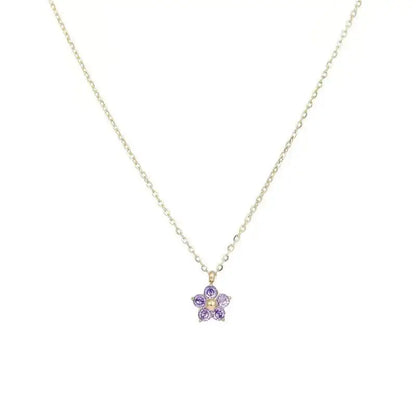 Collier Fleur Acier Inoxydable - Passeport Cases