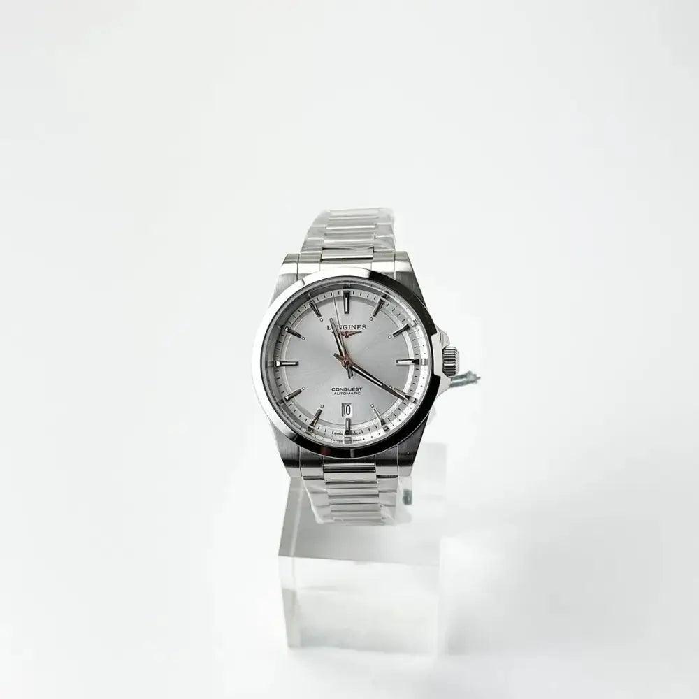 Conquest Automatic 41 Mm Silver Dial - Passeport Cases