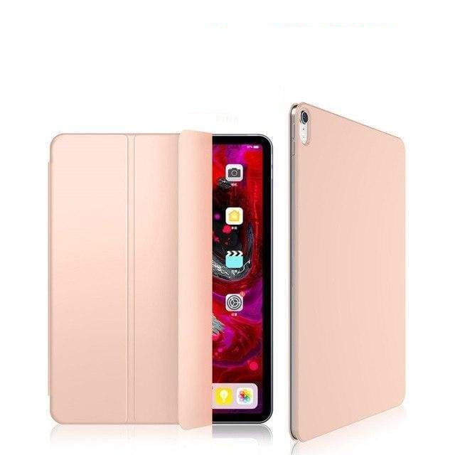 Coque en cuir antichoc avec adsorption magnétique pour iPad