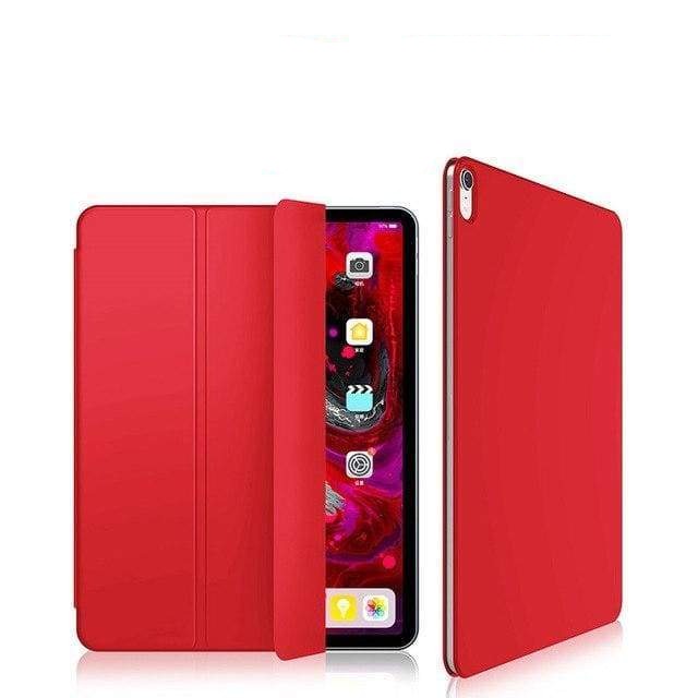 Coque en cuir antichoc avec adsorption magnétique pour iPad