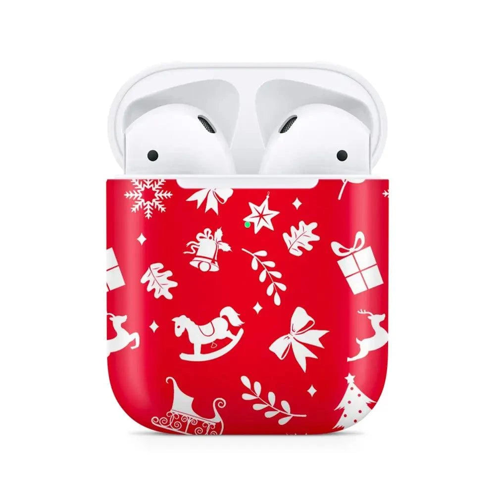 Coque AirPods Noël Rouge - Passeport Cases