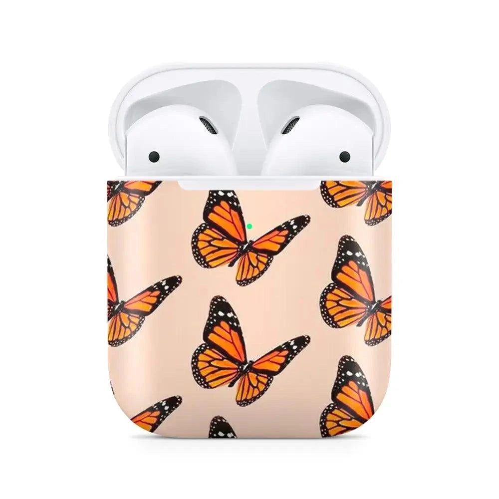 Coque AirPods Papillons orangés - Passeport Cases