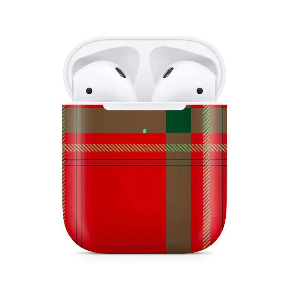 Coque AirPods Pull de Noël rouge - Passeport Cases