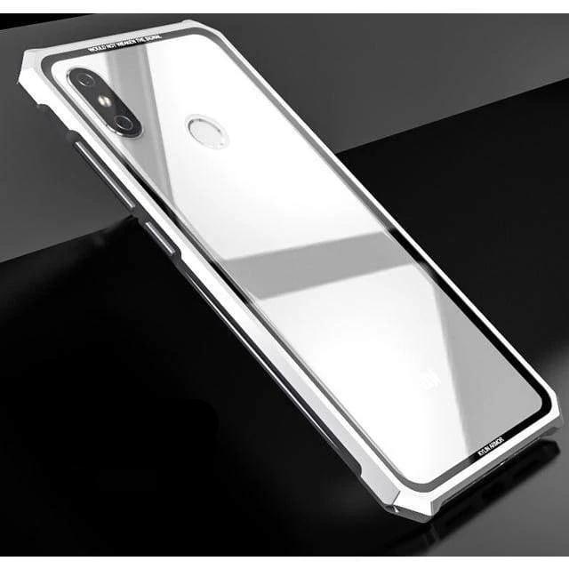 Coque Antichoc en verre trempé 9H très haute protection pour Xiaomi 8 - Argent