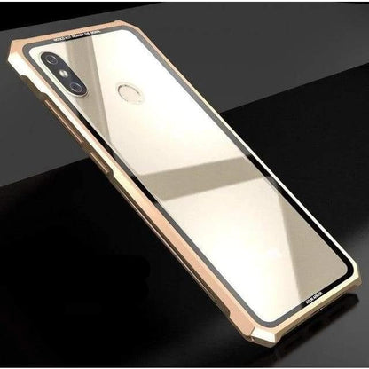 Coque Antichoc en verre trempé 9H très haute protection pour Xiaomi 8 - Doré