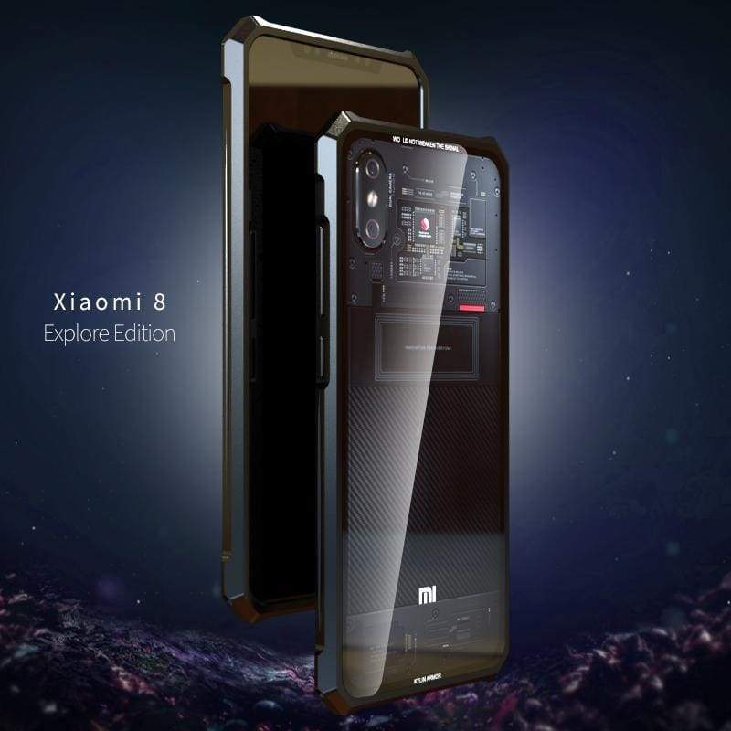 Coque Antichoc Verre Trempé 9H pour Xiaomi 8 - Protection Maximale et Design Élégant