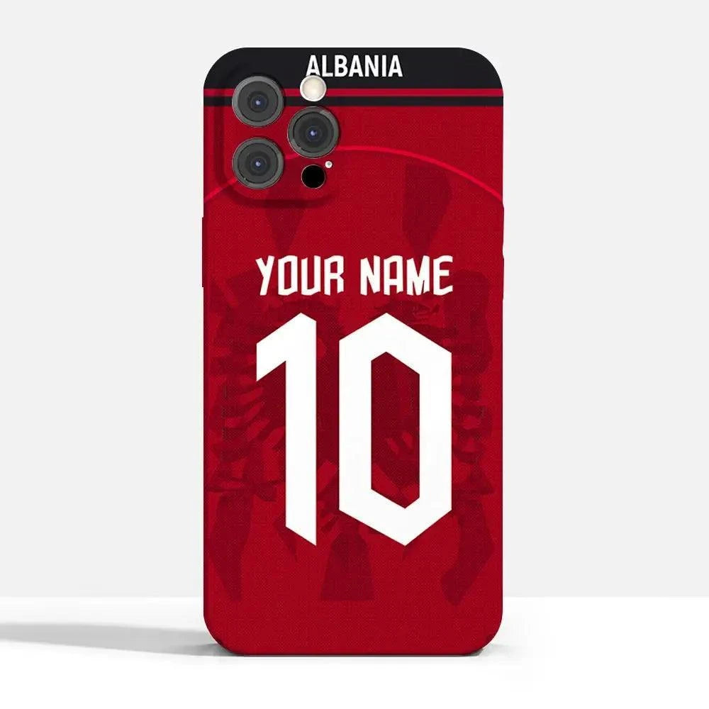 Coque de Football Personnalisée - Albanie (Domicile) - Passeport Cases