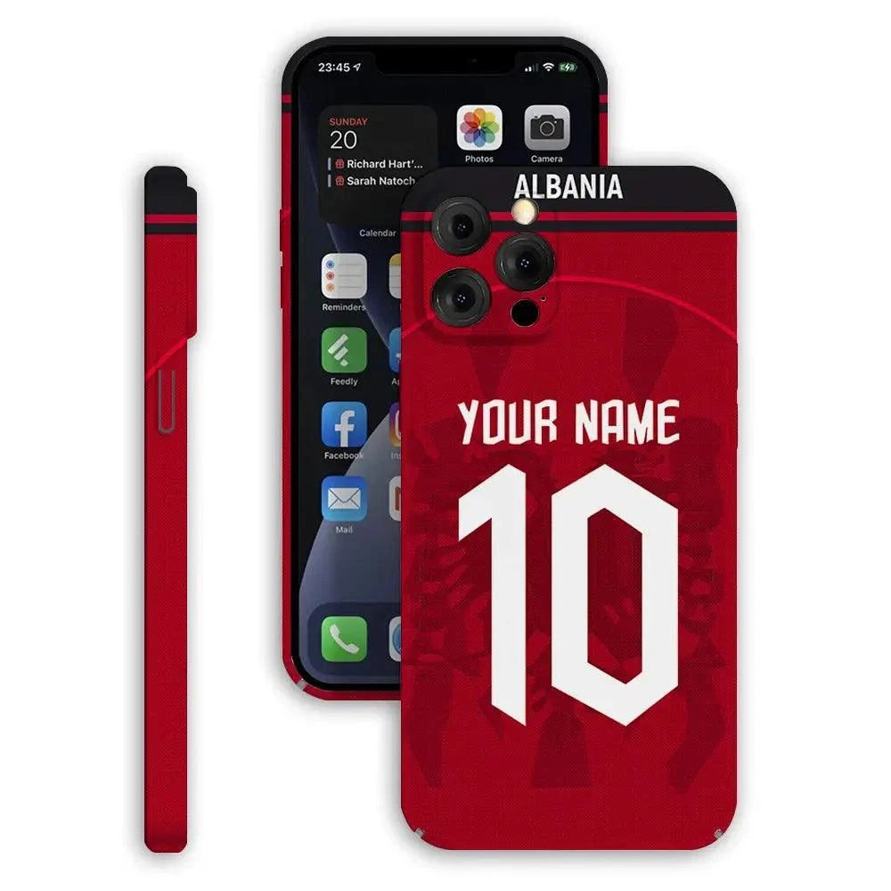 Coque de Football Personnalisée - Albanie (Domicile) - Passeport Cases