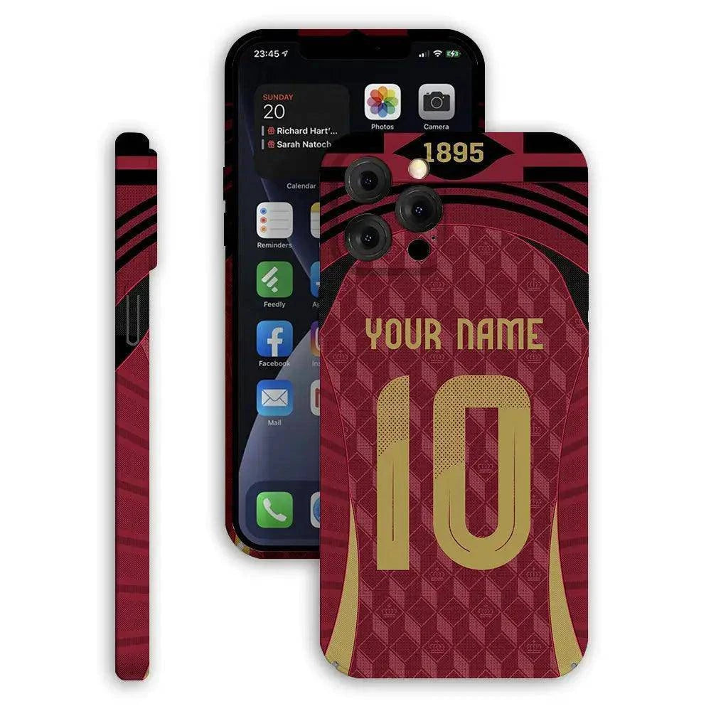 Coque de Football Personnalisée - Belgique (Domicile) - Passeport Cases