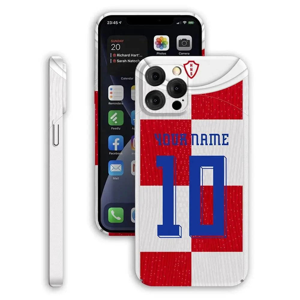 Coque de Football Personnalisée - Croatie (Domicile) - Passeport Cases