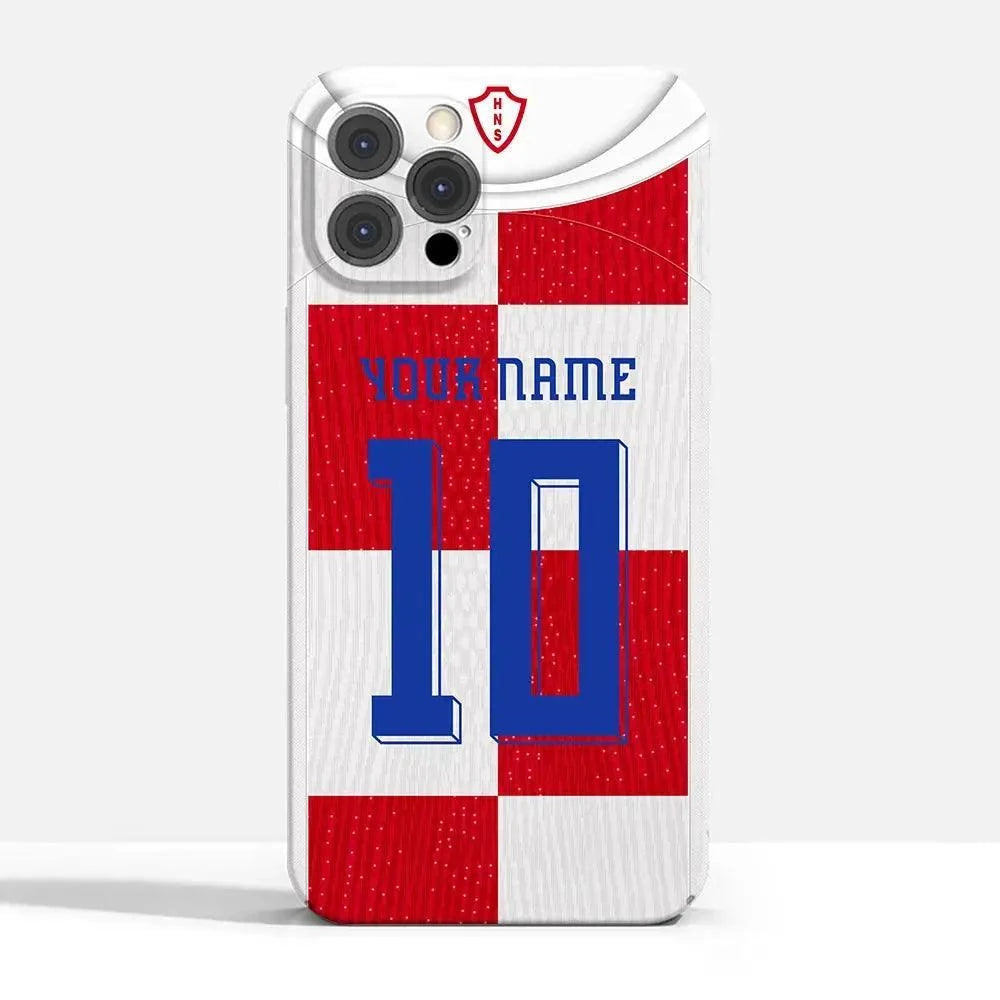 Coque de Football Personnalisée - Croatie (Domicile) - Passeport Cases