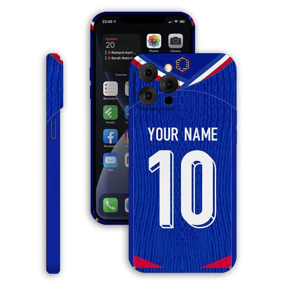 Coque de Football Personnalisée - France (Domicile) - Passeport Cases