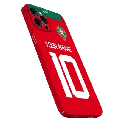 Coque de Football Personnalisée - Maroc (Domicile) - Passeport Cases