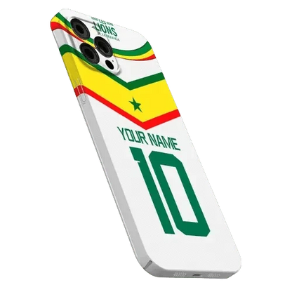 Coque de Football Personnalisée - Sénégal (Domicile) - Passeport Cases