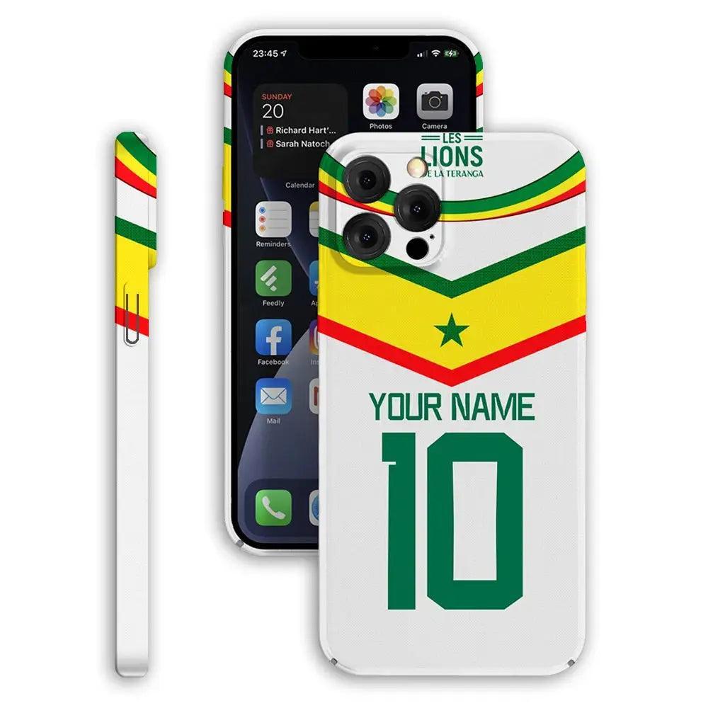 Coque de Football Personnalisée - Sénégal (Domicile) - Passeport Cases