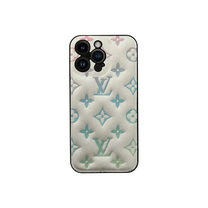 Coque LV Matelassée - Iphone 11 / Logo bleu clair