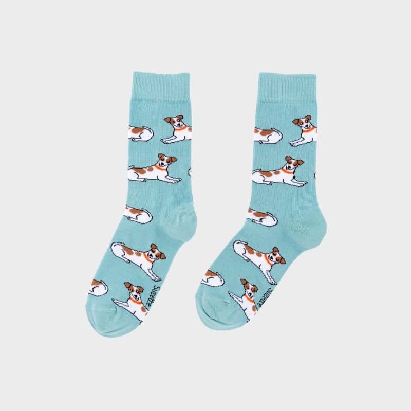 Calzini unisex di cotone - Design Jack Russel, realizzato in Francia