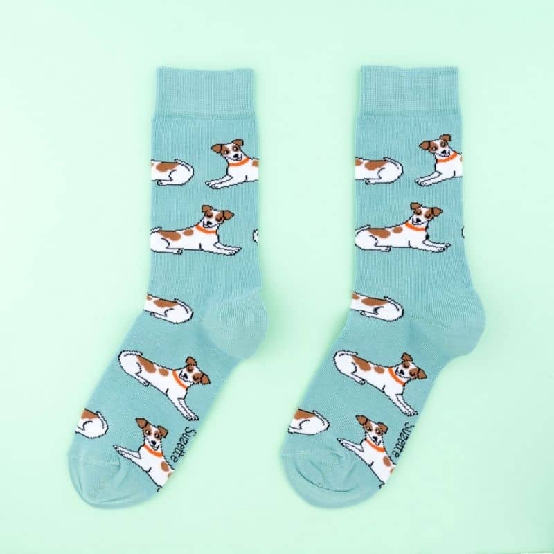 Calzini unisex di cotone - Design Jack Russel, realizzato in Francia