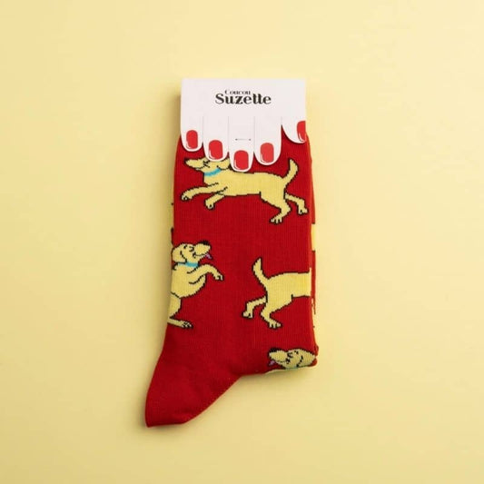 Labrador Cotton Unisex Socks - Made in France av Cuckoo Suzette