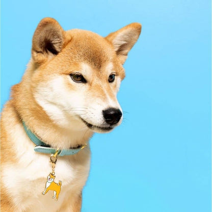 Shiba Keychain Medal med gyllene detaljer - 2 i 1 Coucou Suzette -tillbehör