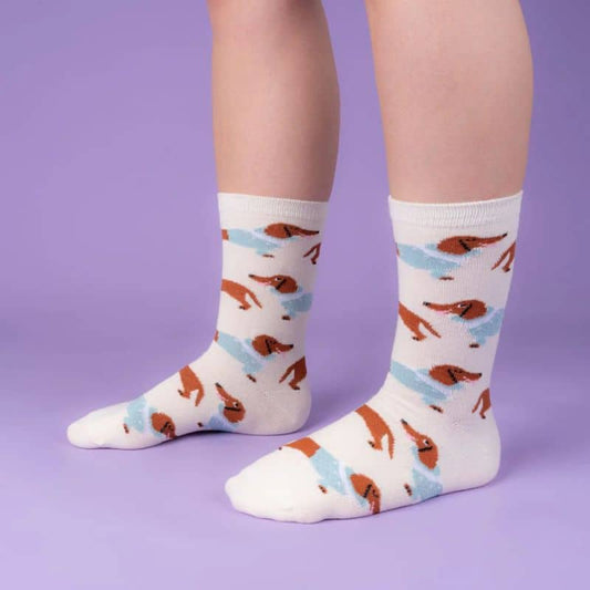 Cotton socks Ecru with glitter - Unisexes 35-42 Disckeel Style