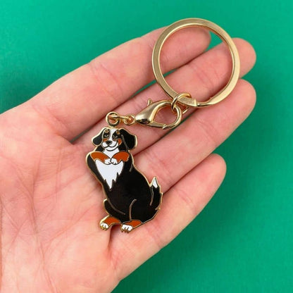 Bernese Bouvier Dog Key and Medal - 2 In 1 Tillbehör av gök Suzette