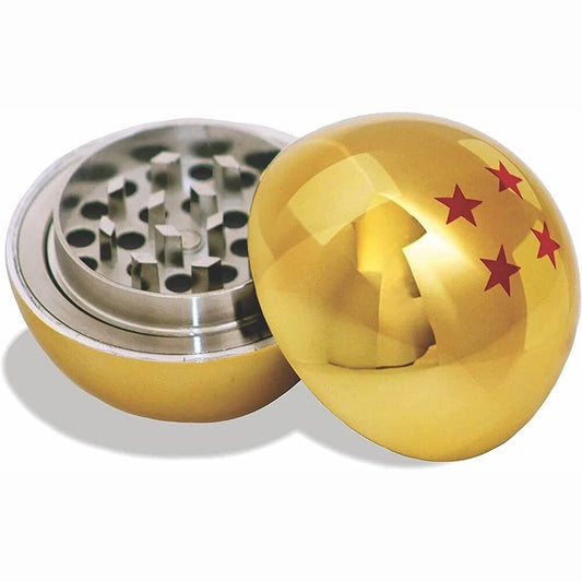 Grinder Boule de Cristal Or - L'accessoire ultime pour les amateurs de cannabis