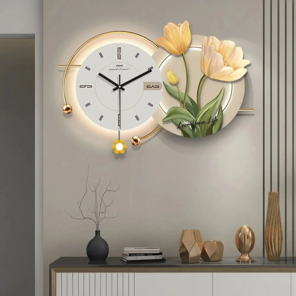 Décoration Murale Horloge - Avec led