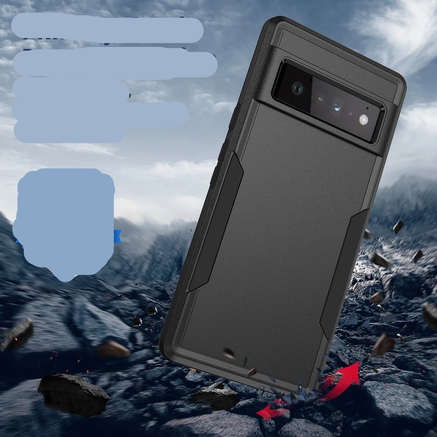 Coque Antichoc Élégante en TPU Souple pour Google Pixel 8, 7, 6 Pro et Snap 7A