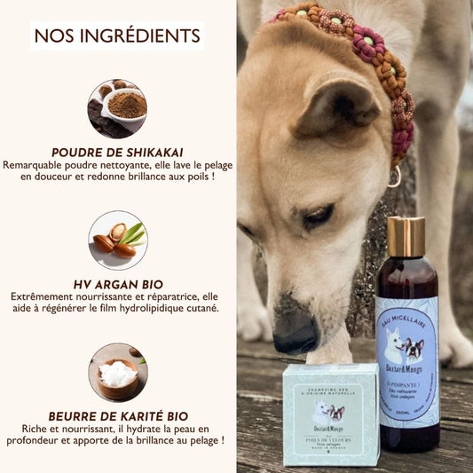 Shampoing solide pour chien Poils de velours - tous pelages