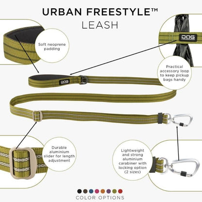 Urban Freestyle ™ Green - Cane Copenaghen regolabile con cane comodo e sicuro