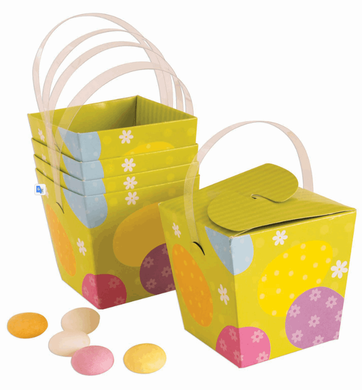 Boîtes de Friandises Colorées pour Pâques - Lot de 5