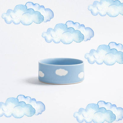 Dog ceramic bowl - Cloud ☁️ (2 sizes available)