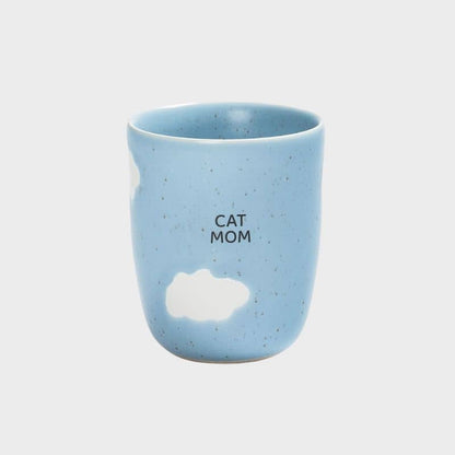 Ceramic cup - "Cloud" Cat Mom ☁️