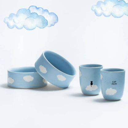 Ceramic cup - "Cloud" Cat Mom ☁️