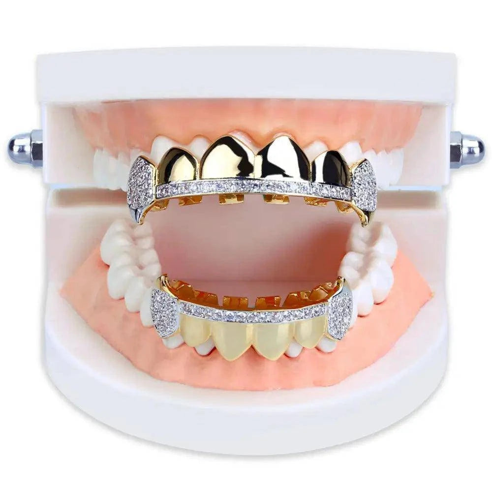 Ensemble Premium Iced Out Fang Grillz - Passeport Cases